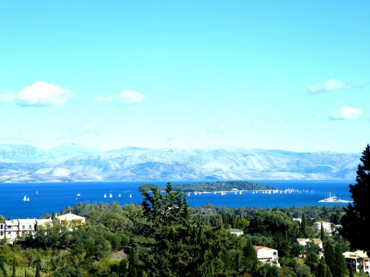 Stone Studio In Nature With View To Corfu Town! Evropouloi Exterior foto